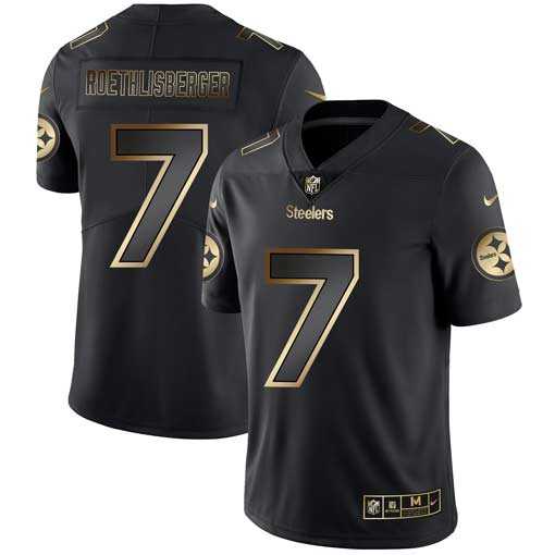 Nike Steelers 7 Ben Roethlisberger Black Gold Vapor Untouchable Limited Jersey Dyin,We sell and wholesale Nike Steelers 7 Ben Roethlisberger Black Gold Vapor Untouchable Limited Jersey Dyin on line form chian!